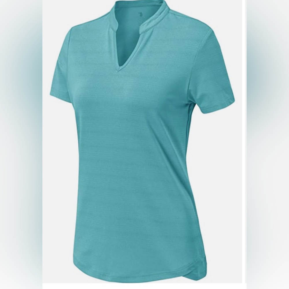 New v neck gold shirt